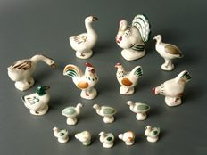 Набор &laquo;Птичник&raquo;. Лавров Н. П. Загорск НИИИ. Фарфор.